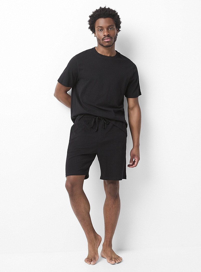Brushed jersey pyjama short product image (primary)