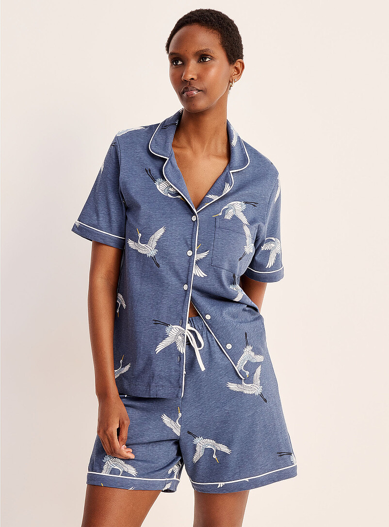 Ultra-Comfortable Piped Pyjama Set