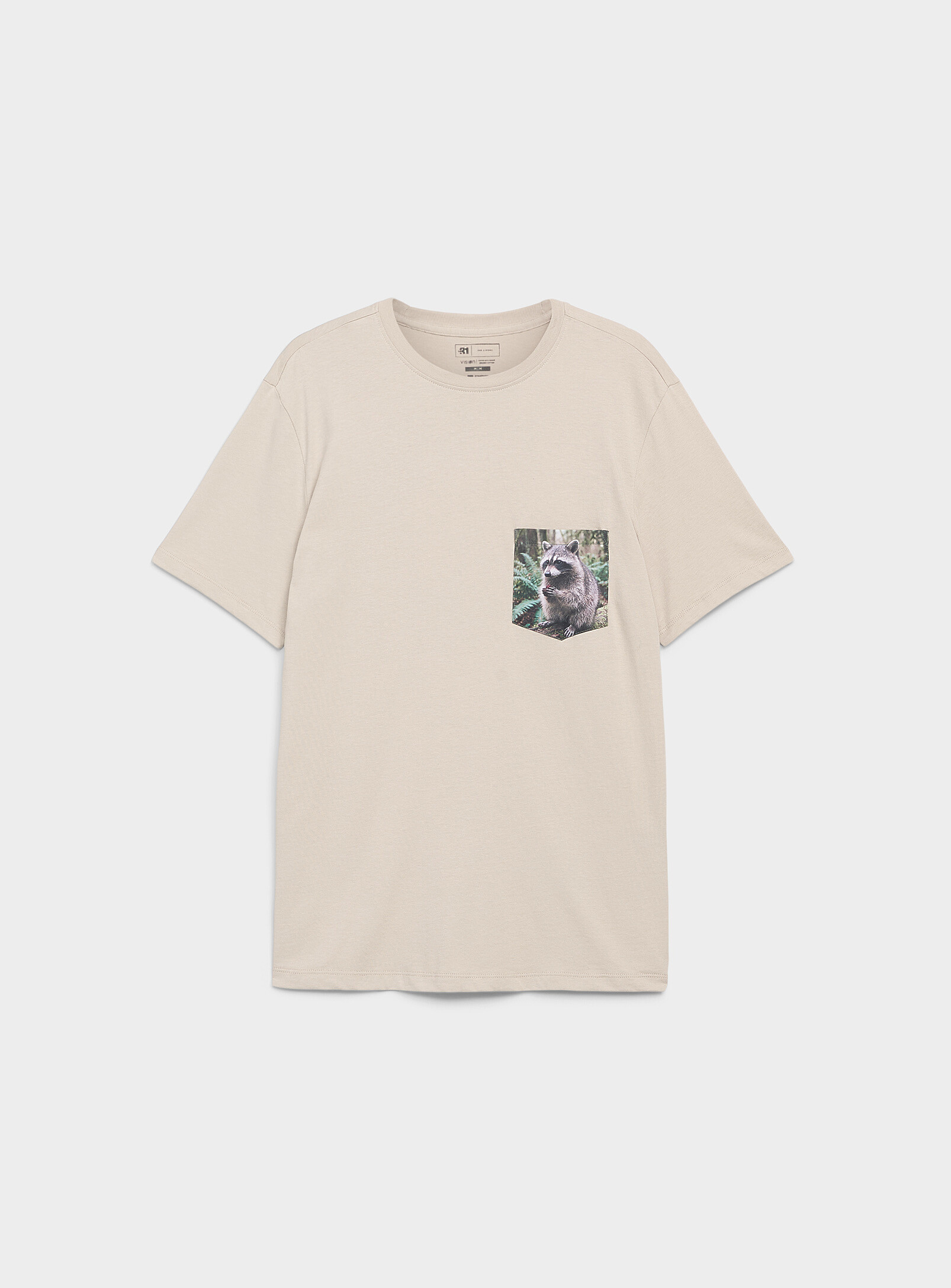 Printed-pocket T-shirt<br><b>Standard fit</b>