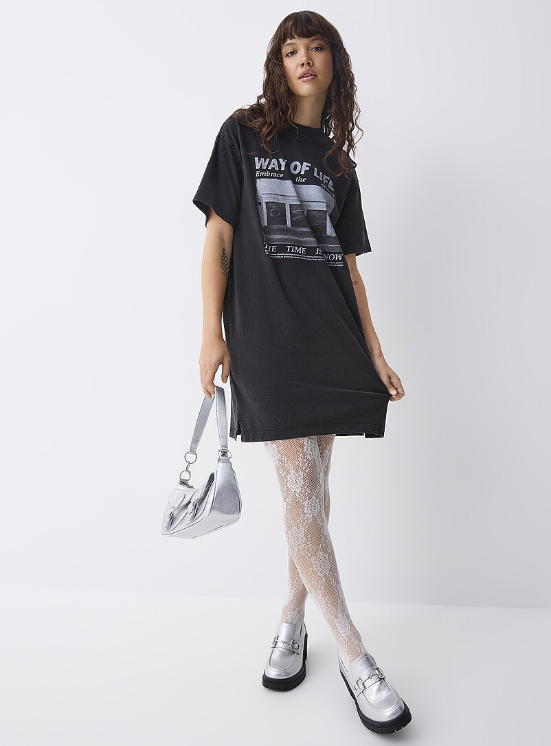 Graphic print T-shirt dress product image (primary)