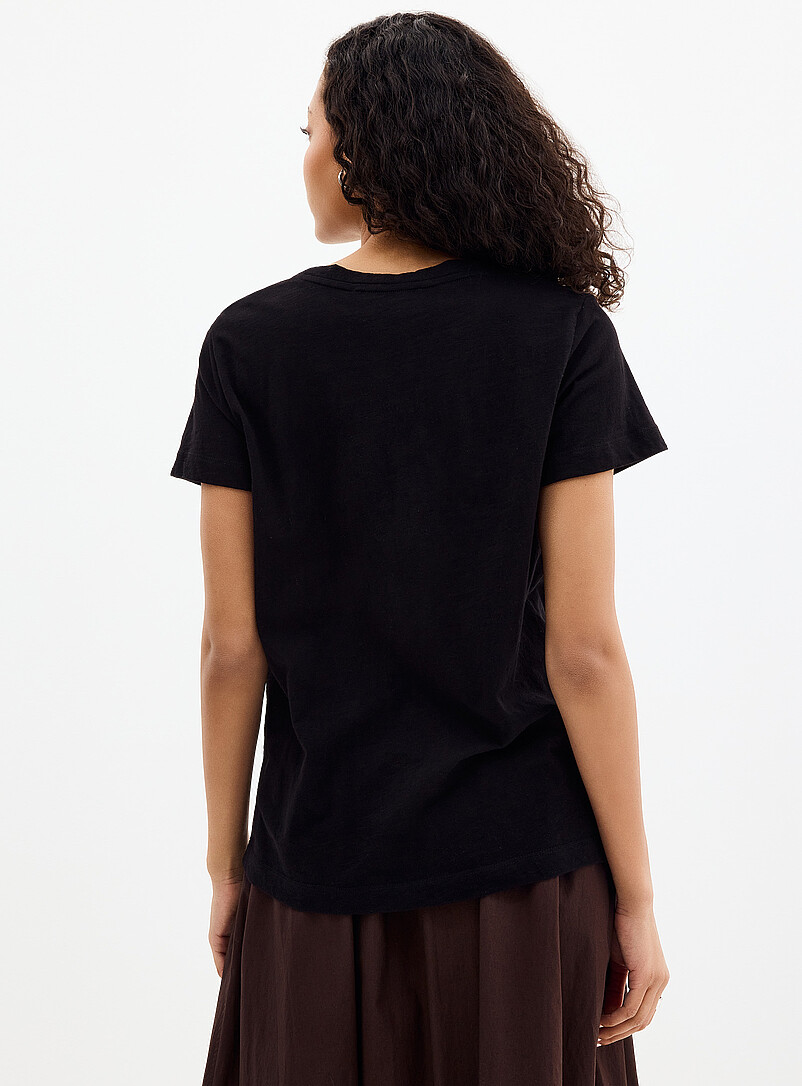 Printed pure cotton slub T-shirt product image 2