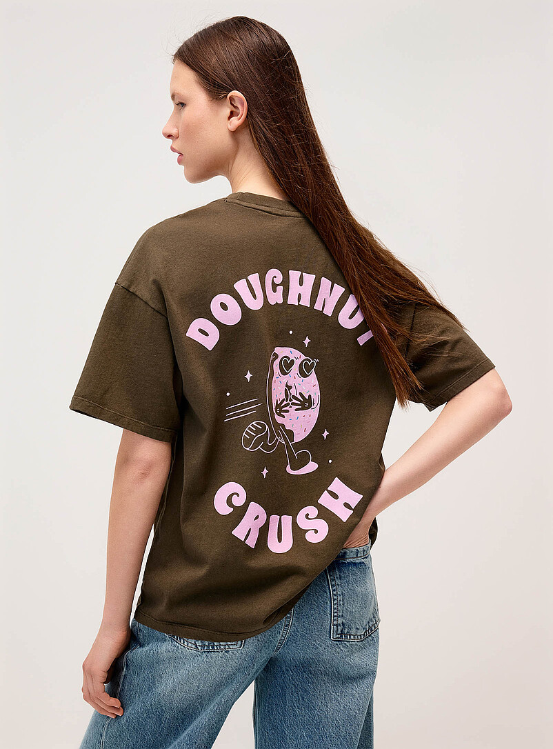 Printed Washed T-Shirt Oversized Fit