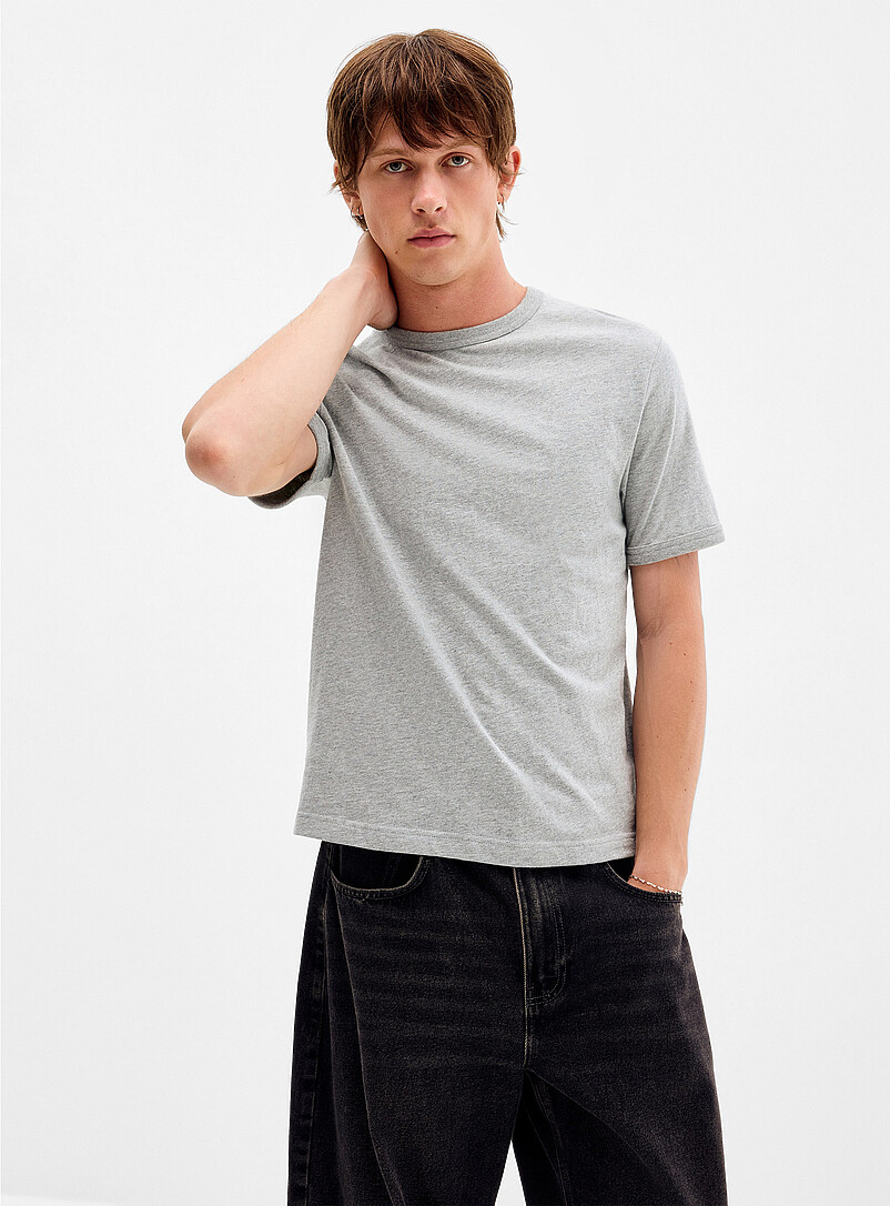 Monochrome Ringer T-Shirt Retro Fit