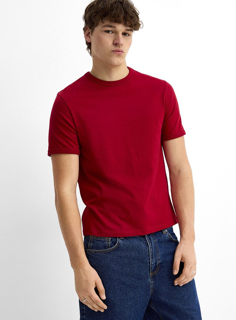 Monochrome Ringer T-Shirt Retro Fit