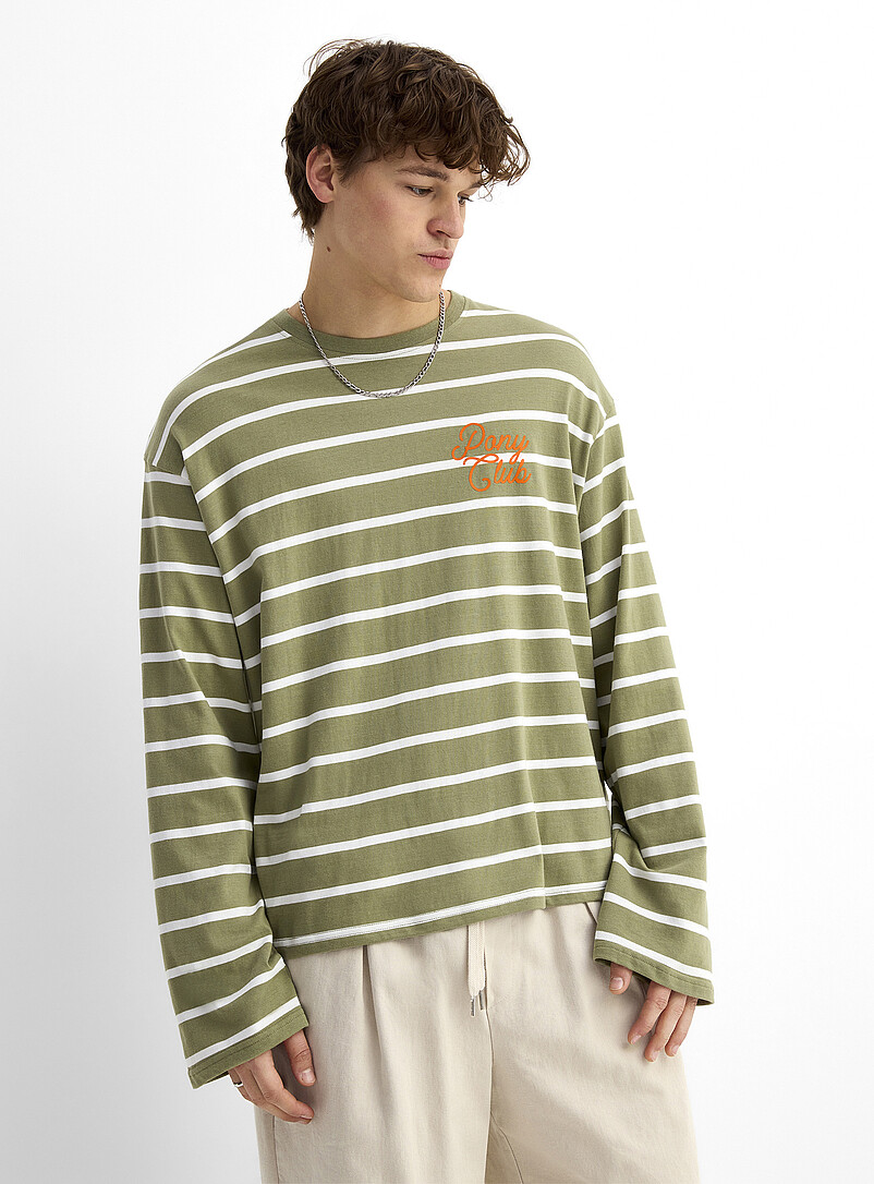 Striped graphic T-shirt product image 2