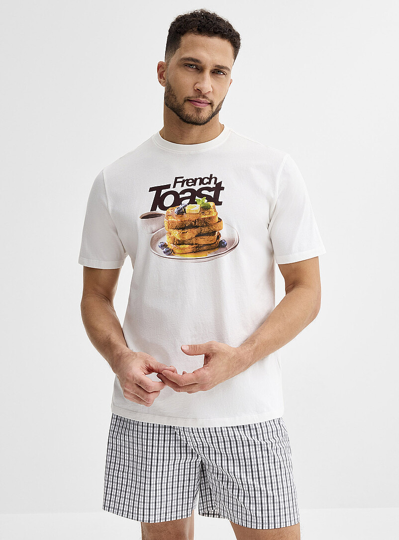 Breakfast Print T-Shirt