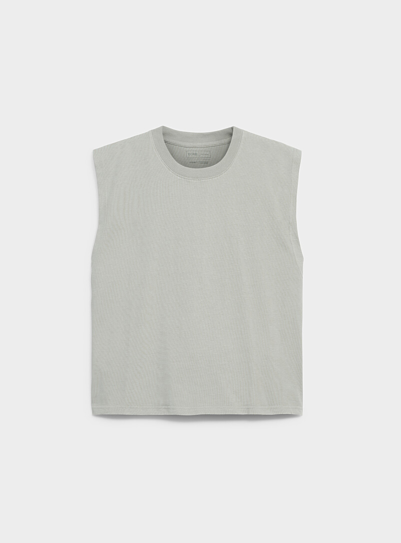 Solid Cropped Tank Djab 101 Loose Fit