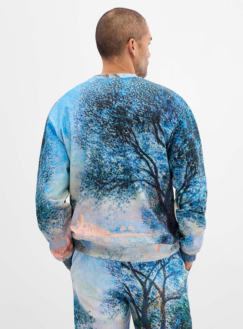 Impressionist painting sweatshirt Comfort fit A Tribute to Claude Monet Collection product image 2