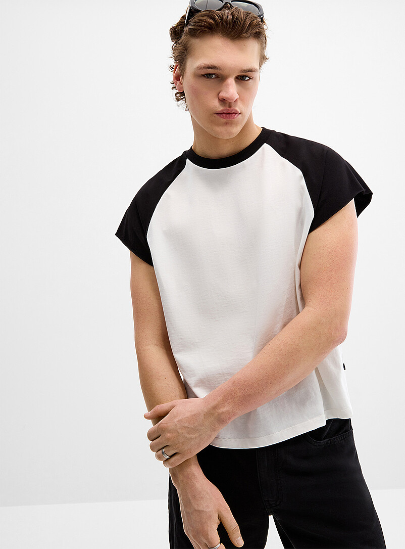 Cut-off sleeve baseball T-shirt Boxy fit product image 2