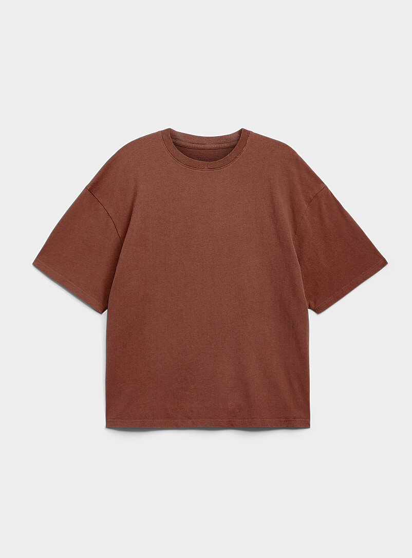 Peachskin Washed Crew-Neck T-Shirt Djab 101 Oversized Fit