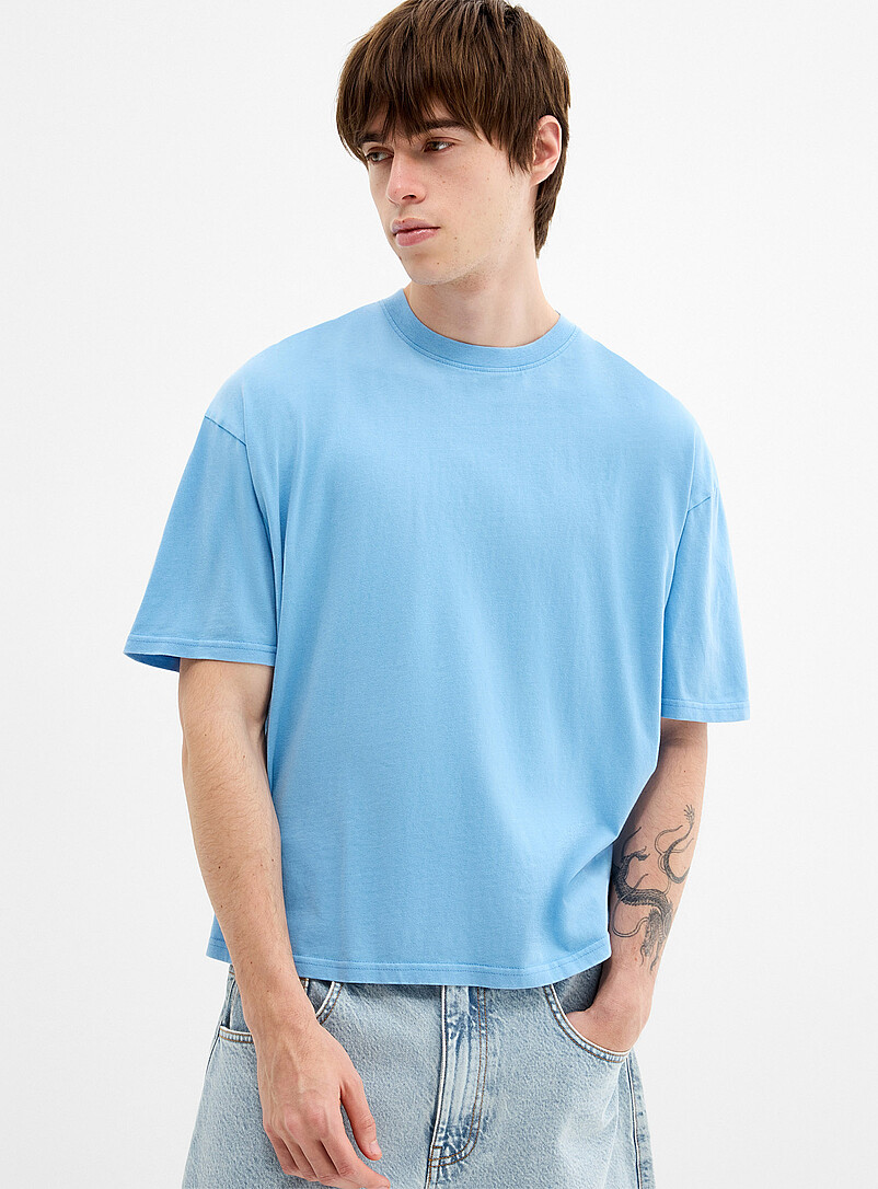 Peachskin Washed Crew-Neck T-Shirt Djab 101 Oversized Fit