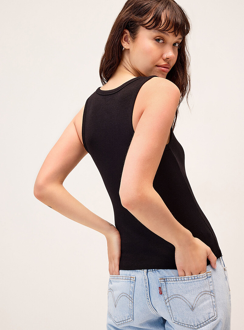 Plain ribbed cami product image 2