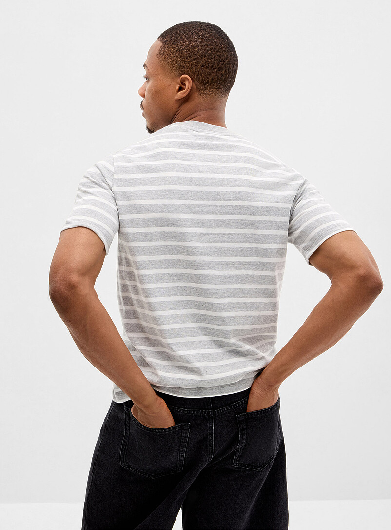 Two-tone stripes T-shirt product image 2