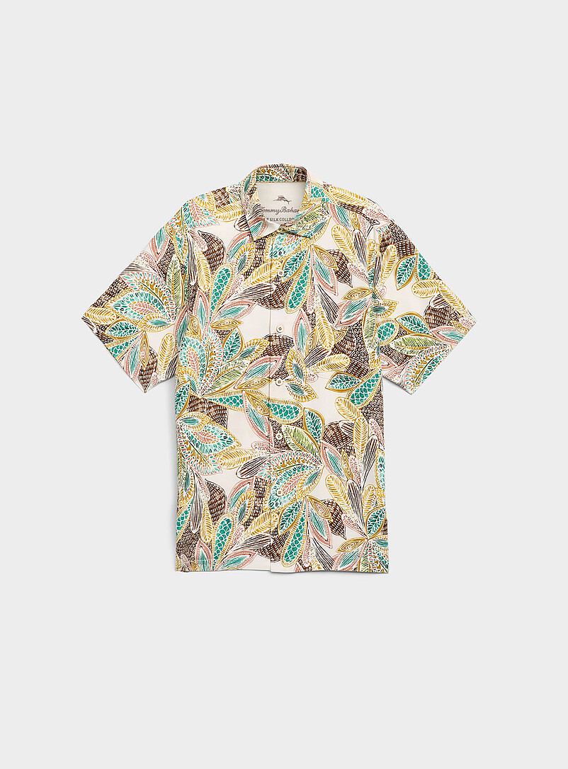 Art Deco Foliage Pure Silk Shirt