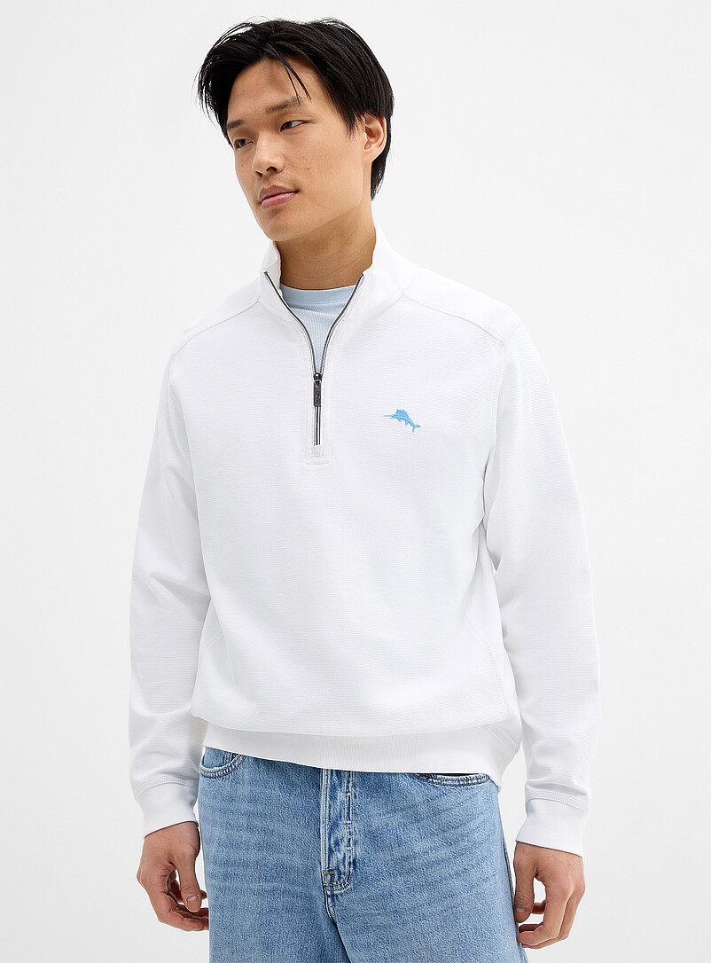 Montego zip-neck sweatshirt product image (primary)