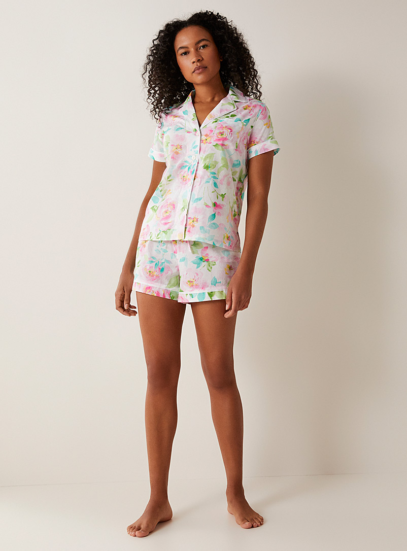 Lauren par Ralph Lauren: L'ensemble pyjama fleurs peintes Assorti pour femme