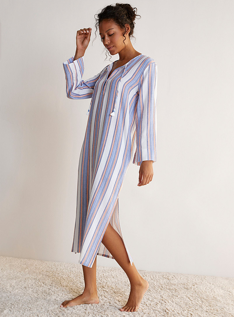 Embroidered logo striped nightgown | Lauren par Ralph Lauren | Women's ...