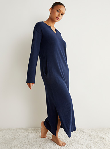 Blue cotton and cashmere nightgown | Lauren par Ralph Lauren | Women's ...