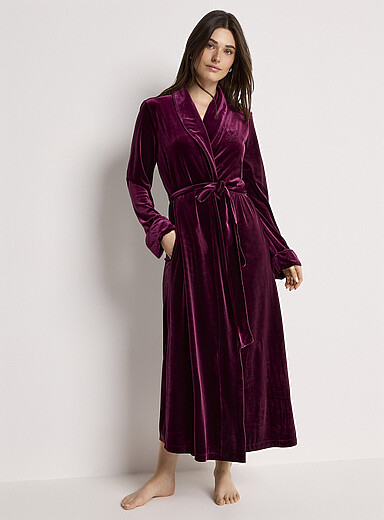 Gem velvet long robe | Lauren Ralph Lauren | Shop Women's Robes Online ...