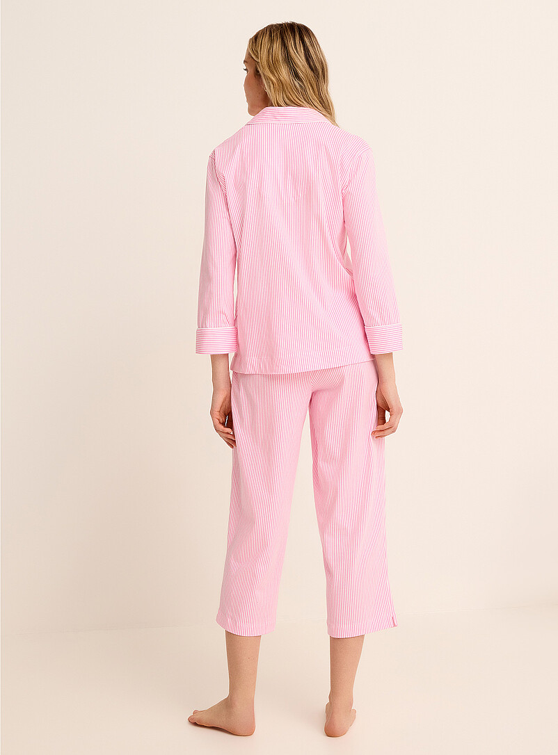 Lauren Ralph Lauren: L'ensemble pyjama lis&eacute;r&eacute; &agrave; motif d&eacute;licat Rose pour femme