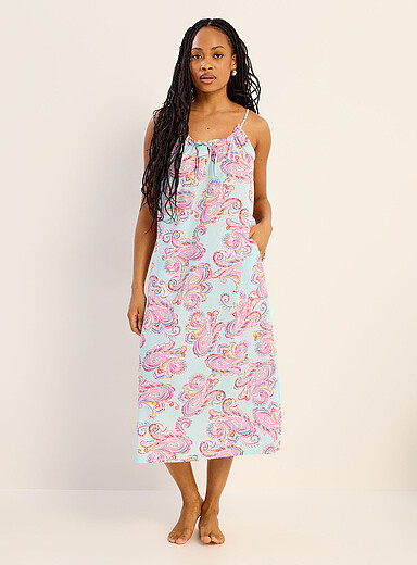 Colourful paisley flowy nightgown