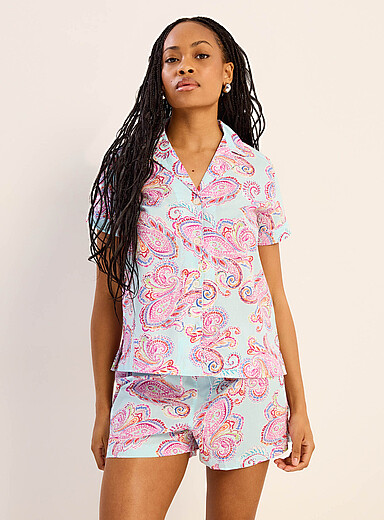 L'ensemble pyjama fluide paisley color&eacute;