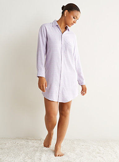 Lilac gingham nightshirt | Lauren par Ralph Lauren | Women's Nighties ...