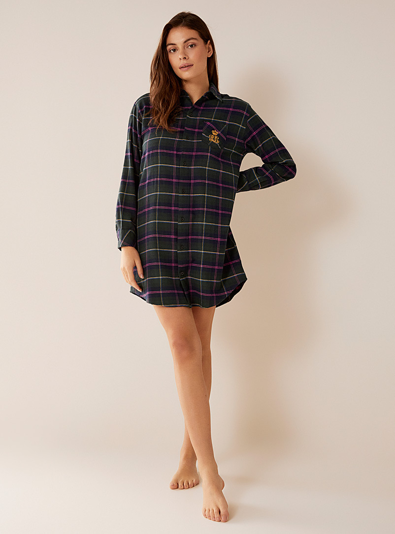 Checkered flannel nightshirt | Lauren par Ralph Lauren | Women's ...