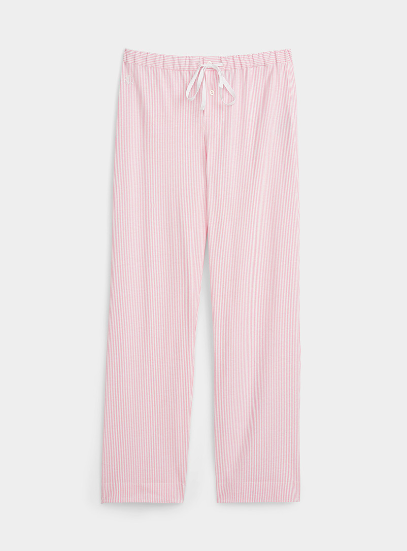 Lauren par Ralph Lauren Pink Vertical stripe lounge pant for women