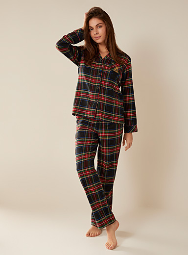Embroidered logo checkered pyjama set | Lauren par Ralph Lauren | | Simons