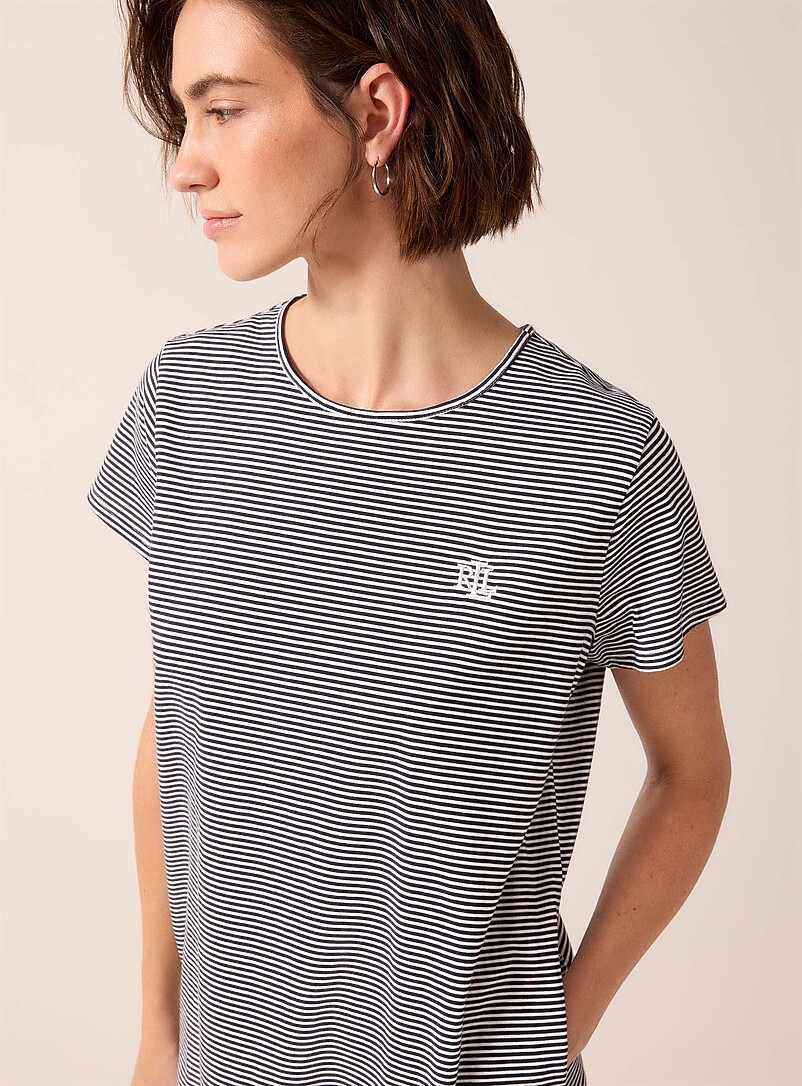 Pinstriped pocket sleep tee product image 2