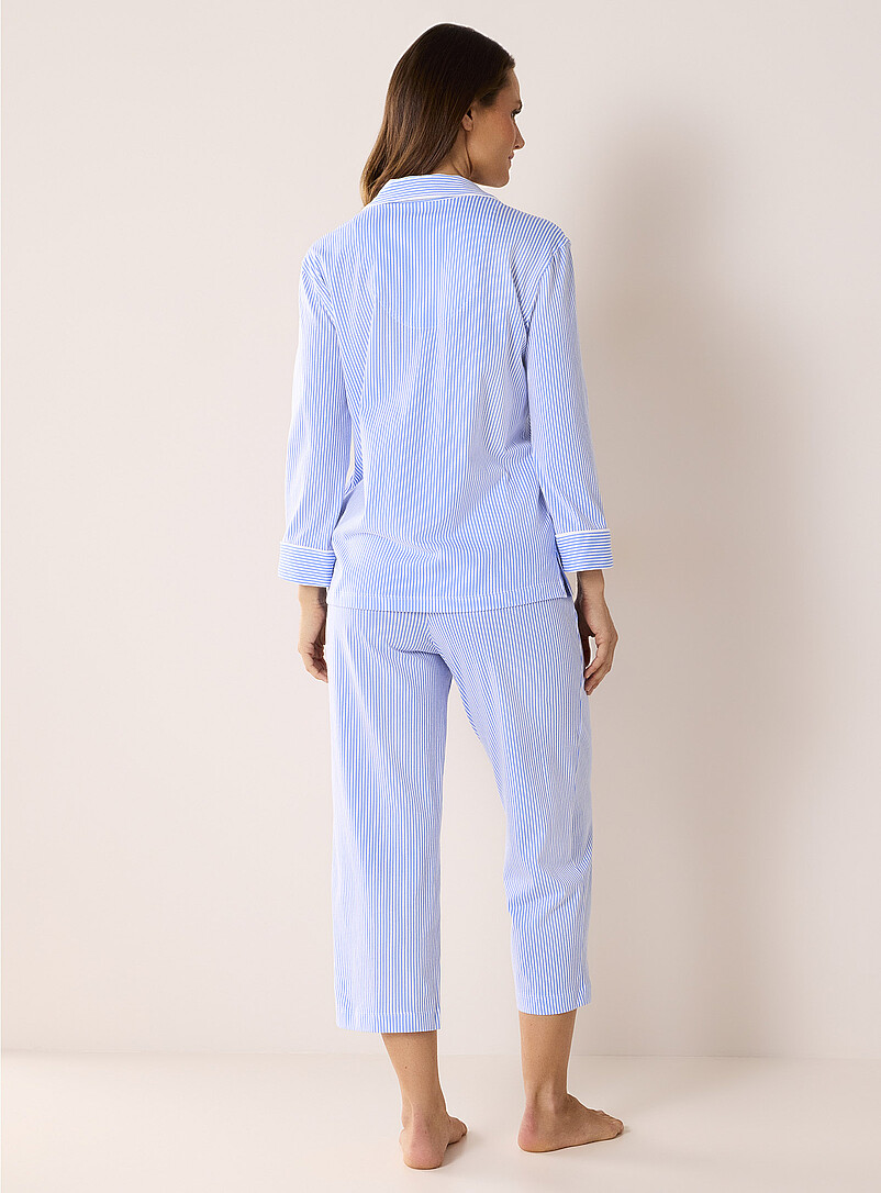 Delicate pattern piped pyjama set product image 3