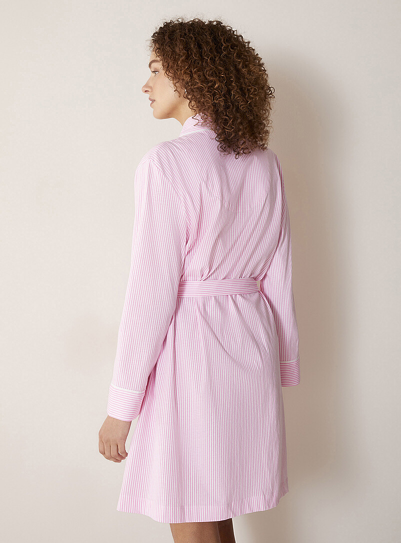 Thin-striped piped robe product image 3