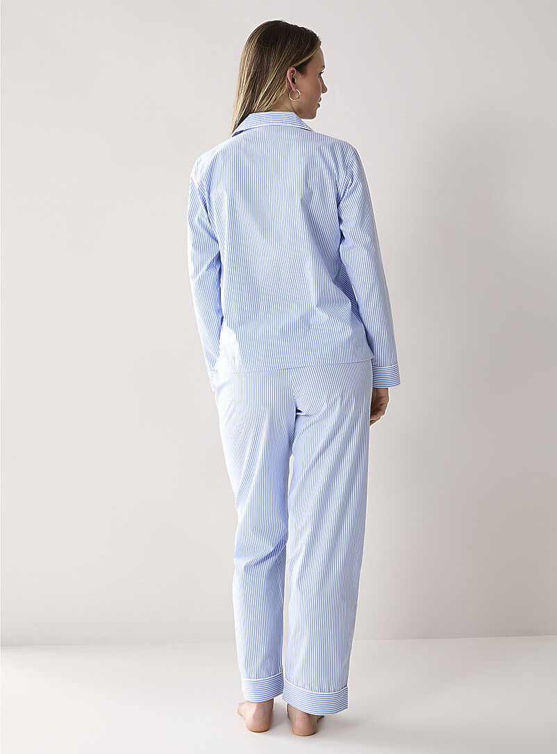 Striped poplin pyjama set product image 3