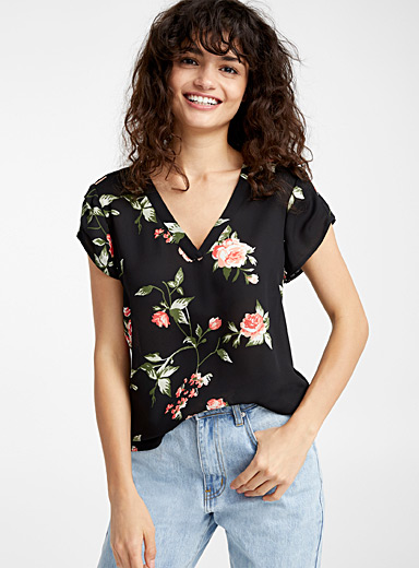 Recycled polyester print blouse | Twik | Women's Blouses | Simons