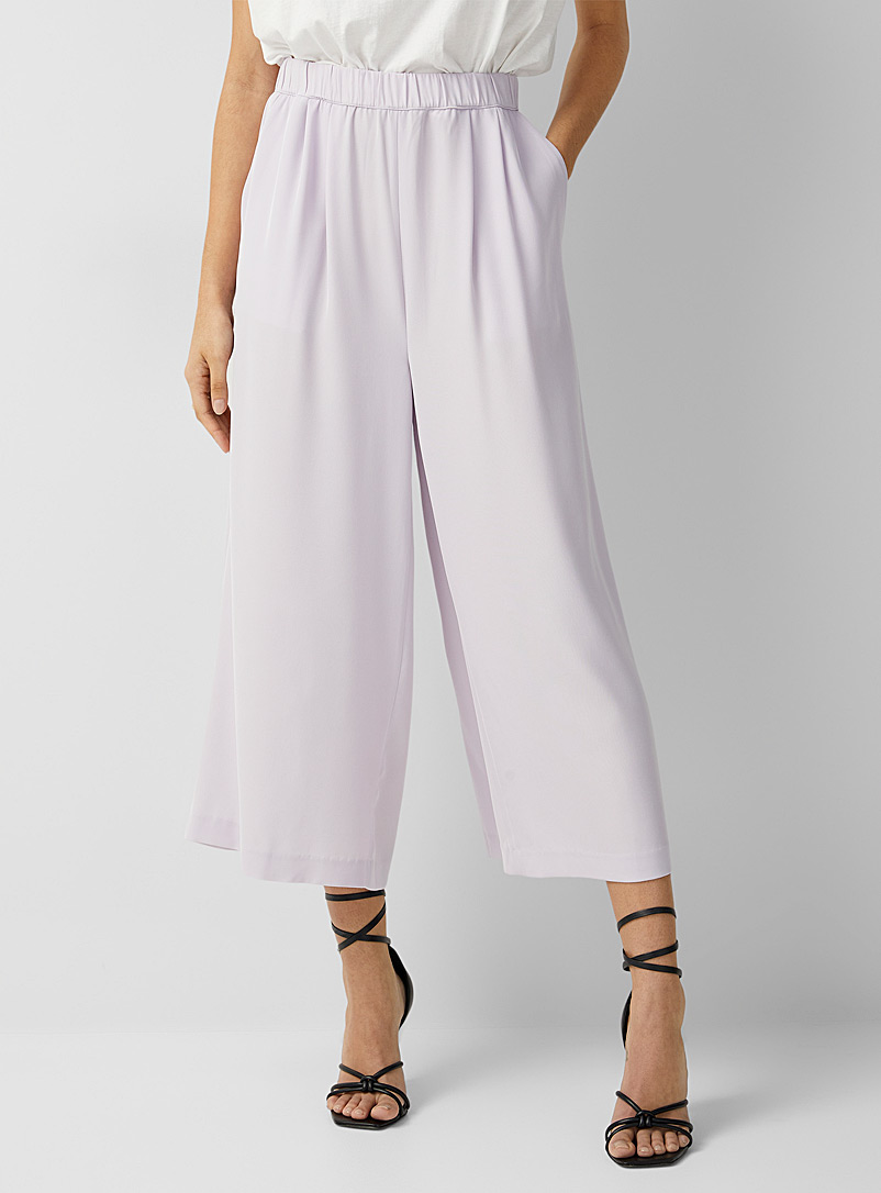 Icône Black Recycled polyester culottes for women