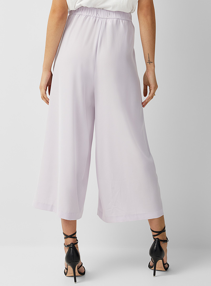 Icône Black Recycled polyester culottes for women
