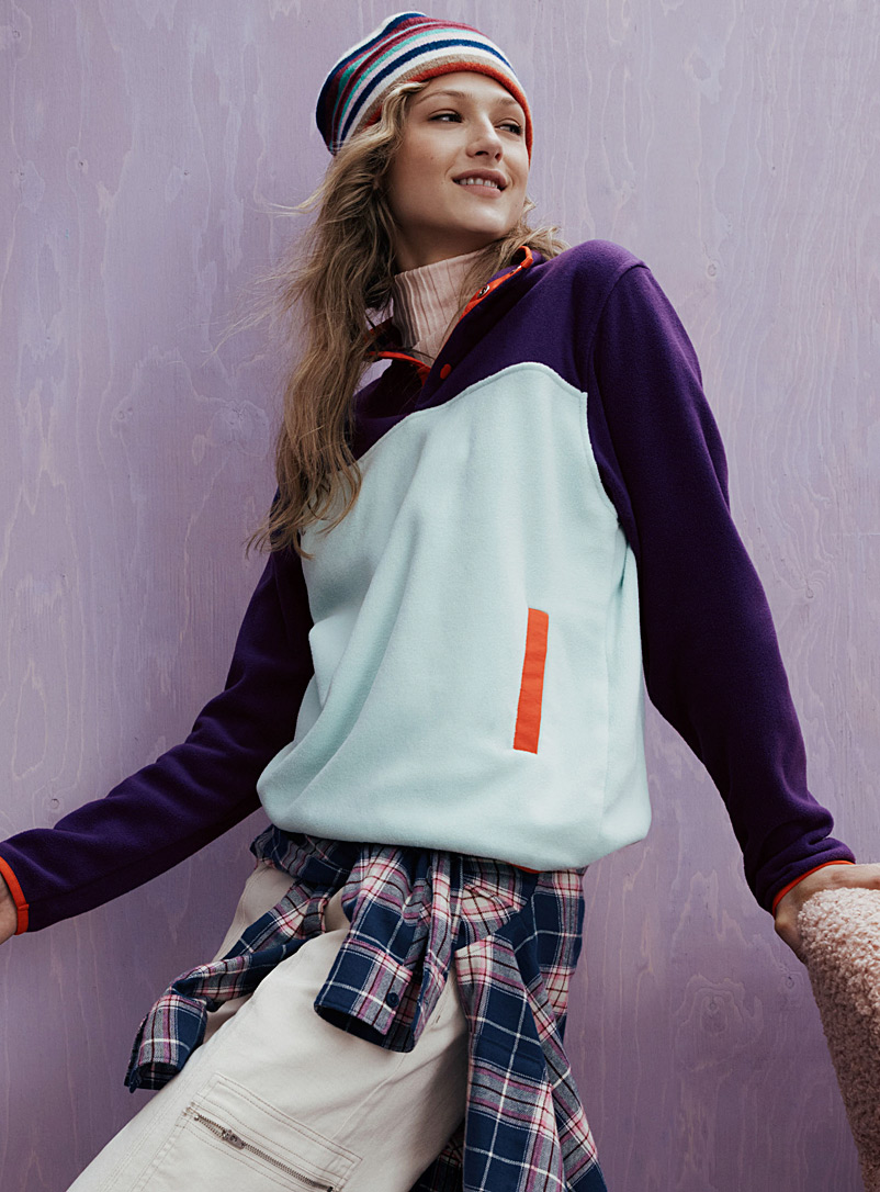 Half-button polar fleece pullover | Twik | Women's Sweatshirts