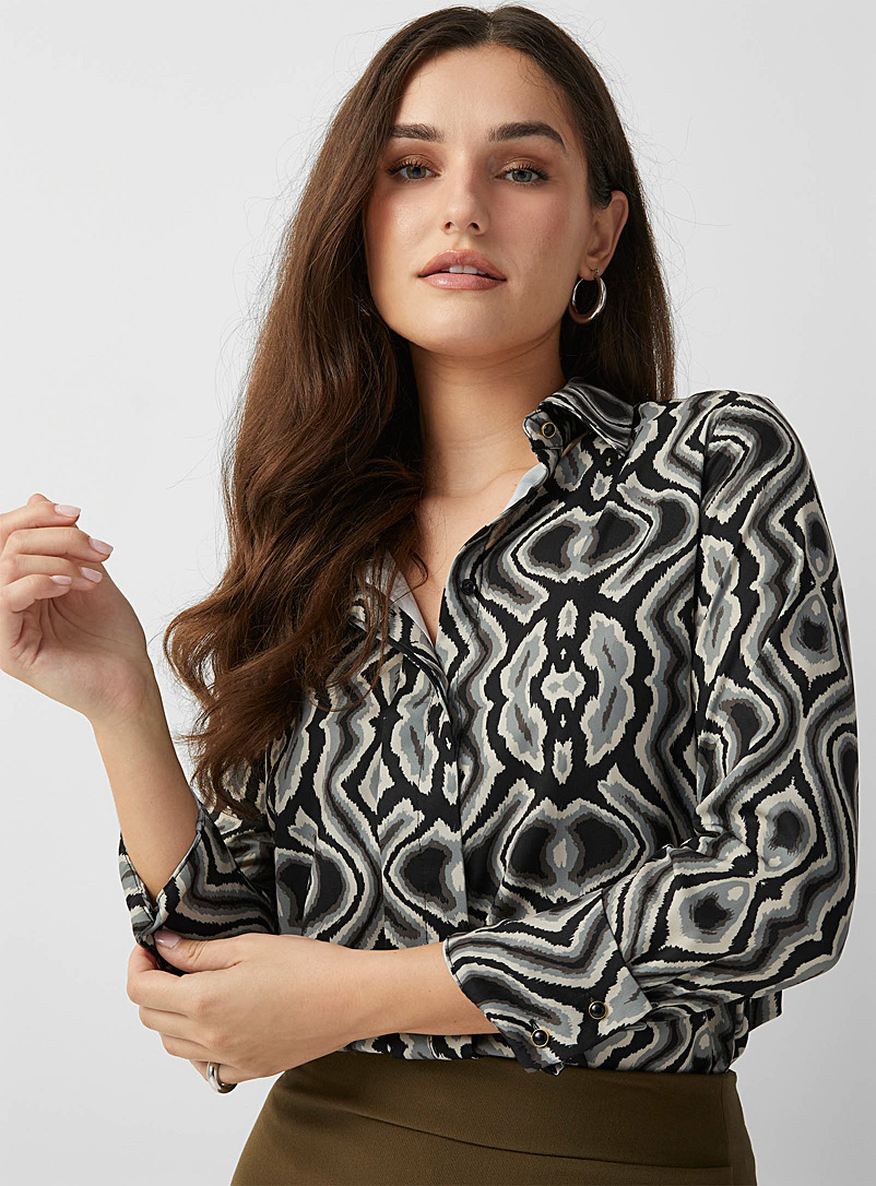 Icône Assorted  Silky printed shirt for women