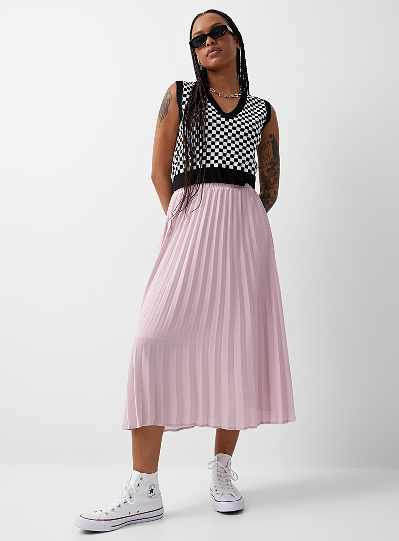Twik Lilacs Airy pleated skirt for women