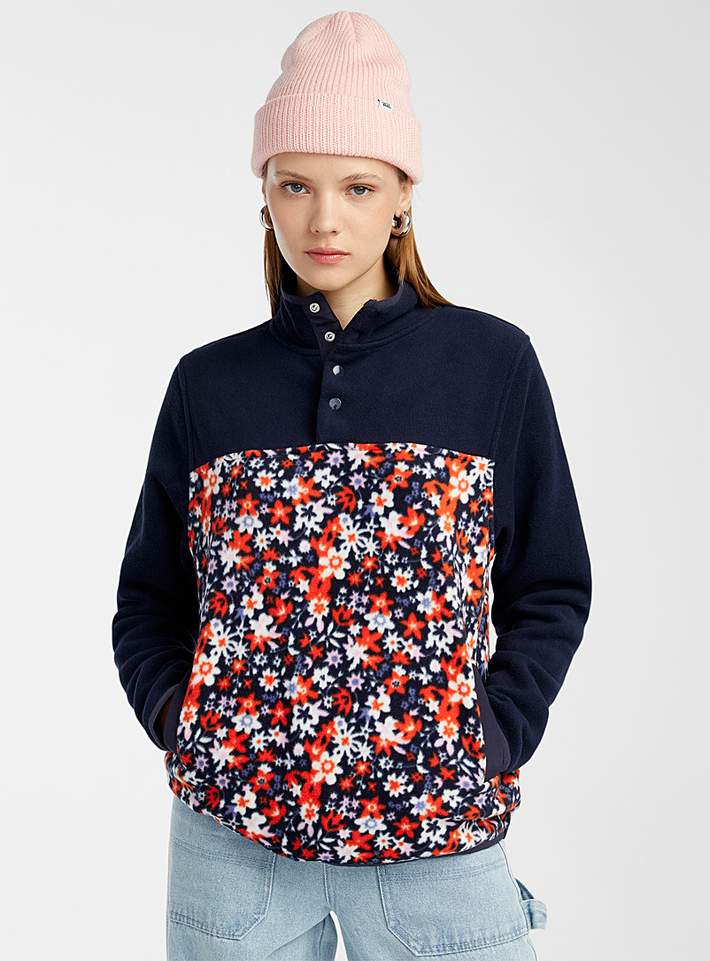Twik Assorted Colourful prints recycled polar fleece sweatshirt for women