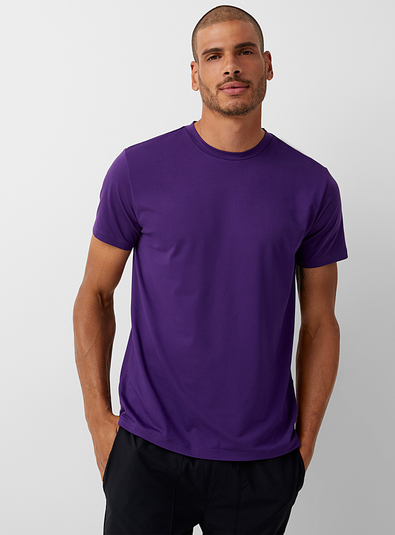 I.FIV5: Le t-shirt actif ultradoux Pourpre pour homme
