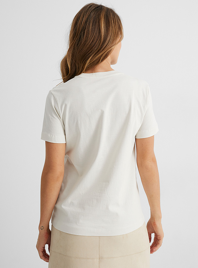 Contemporaine: Le t-shirt col rond coton bio Assorti pour femme