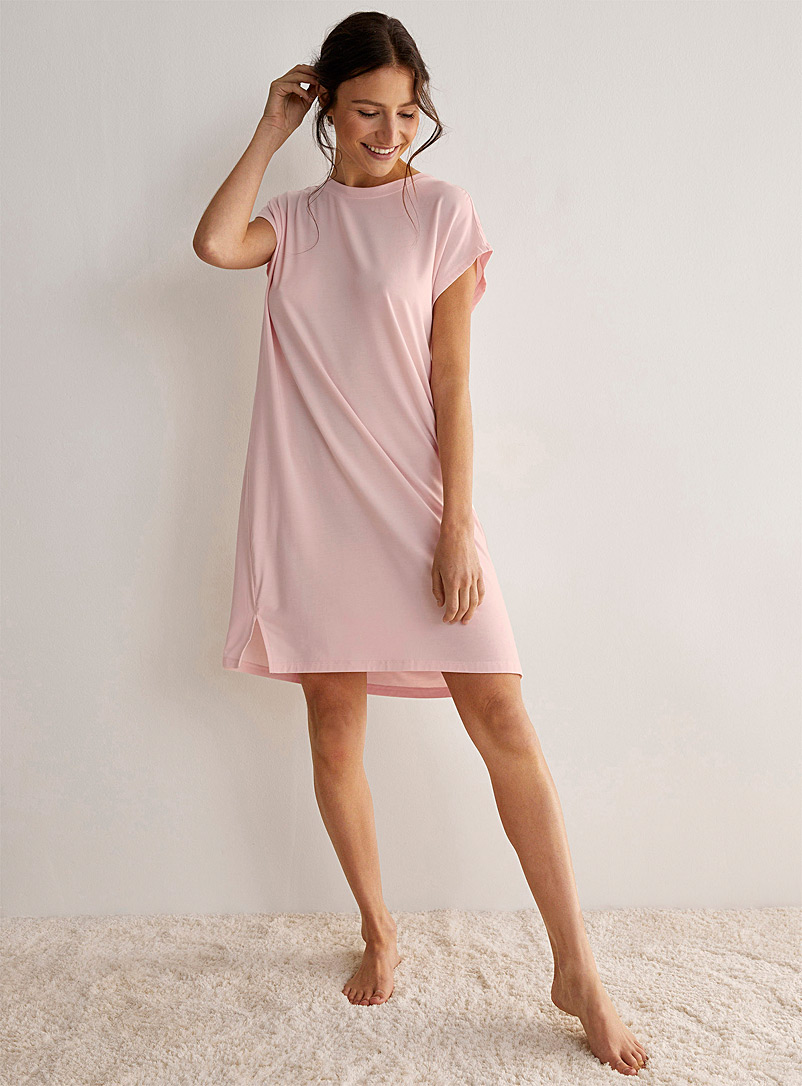 Miiyu Pink Cap-sleeve nightgown for women