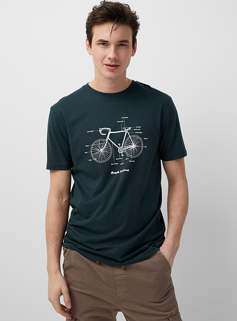 Le 31: Le t-shirt passion vélo Jaune or pour homme