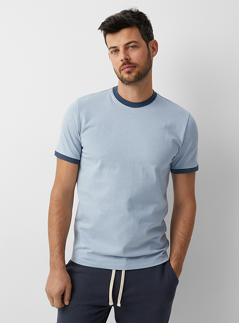 Le 31 Baby Blue COOLMAX® sporty T-shirt Innovation collection for men