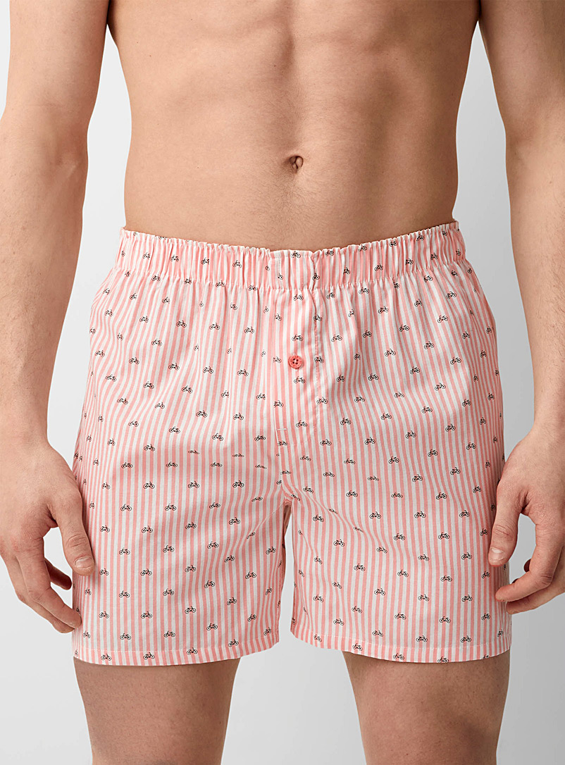 Red Patterned Boxers Men's Loose Trunks & Boxer Shorts | Simons Canada