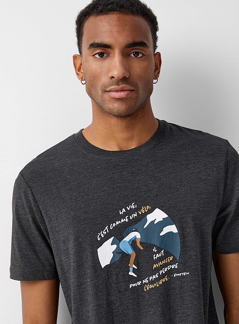 Le 31 Charcoal Bike T-shirt for men