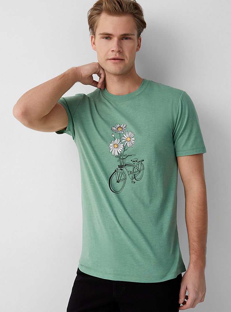 Le 31 Green Bike T-shirt for men