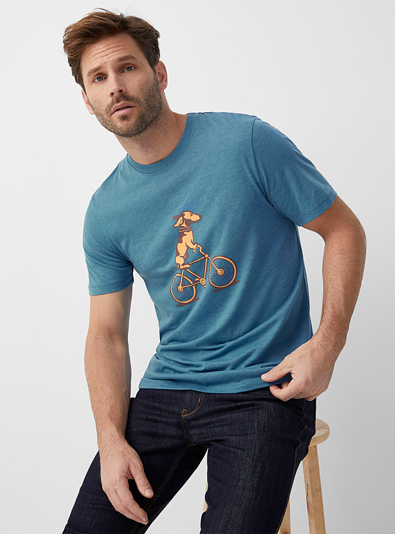 Le 31 Blue Bike T-shirt for men